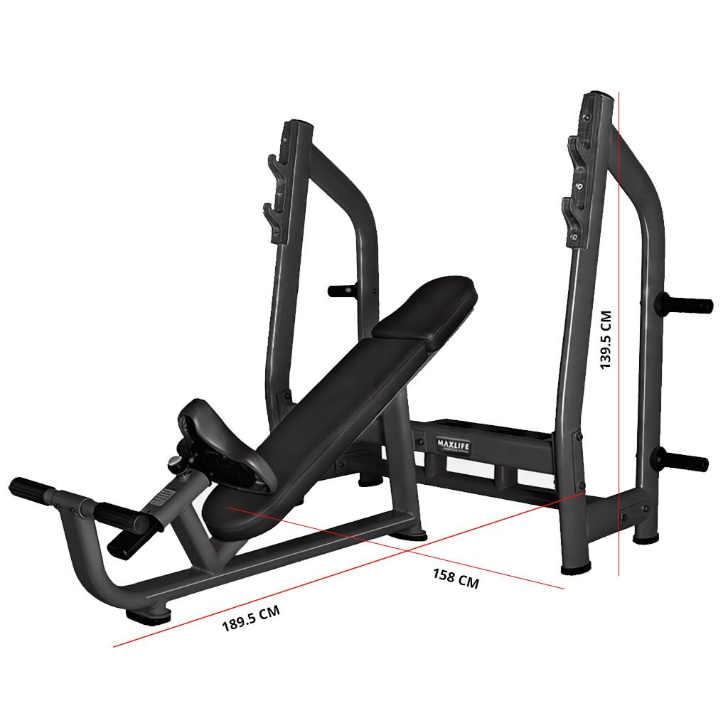 Max Life Olimpik Eğimli Incline Bench Press Sehpası