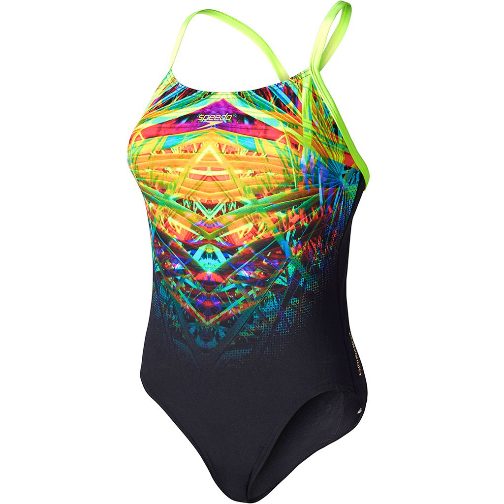 Speedo Endurance Plus Bayan Yüzücü Mayosu - Siyah/Mavi