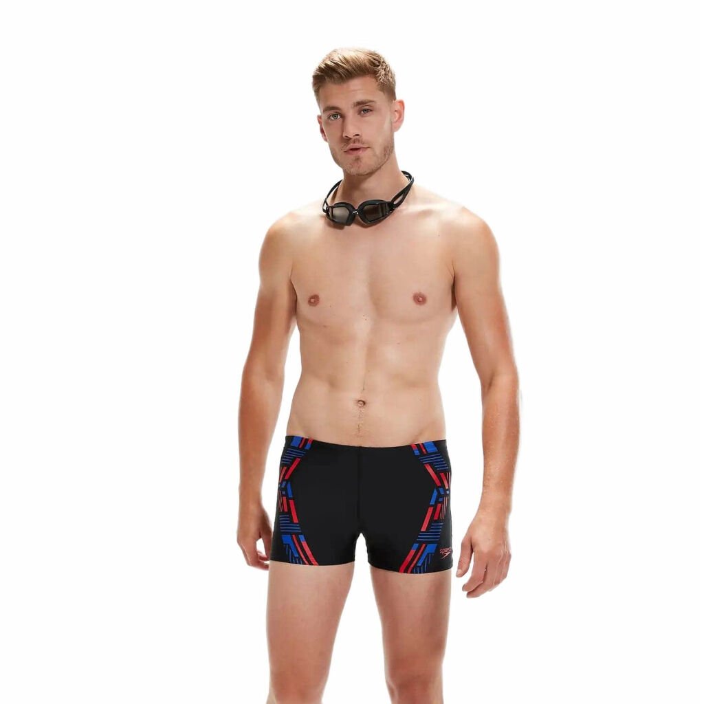 Speedo Tech Print Aquashort Erkek Yüzücü Mayosu