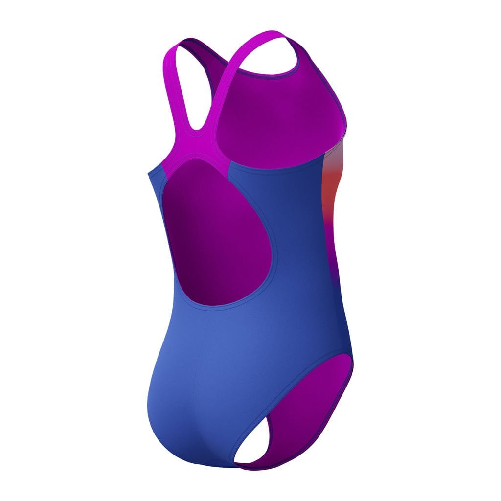 Speedo Digi Placement Kız Çocuk Yüzücü Mayosu