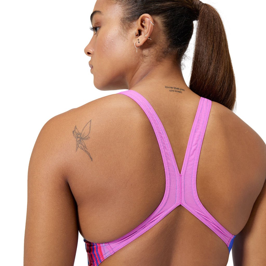 Speedo Digi Placement Kız Çocuk Yüzücü Mayosu