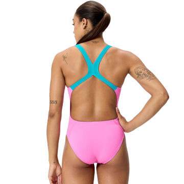 Speedo Solid Powerback Kadın Yüzücü Mayosu