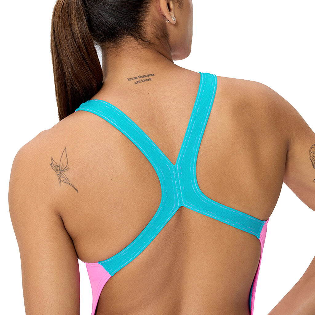 Speedo Solid Powerback Kadın Yüzücü Mayosu