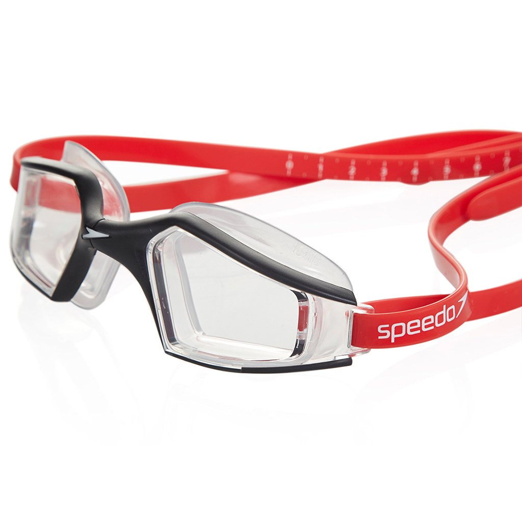 Speedo Aquapulse Kadın Yüzücü Gözlüğü - Siyah/Kırmızı