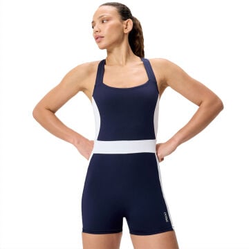 Speedo Colourblock Legsuit Kadın Yüzücü Mayosu