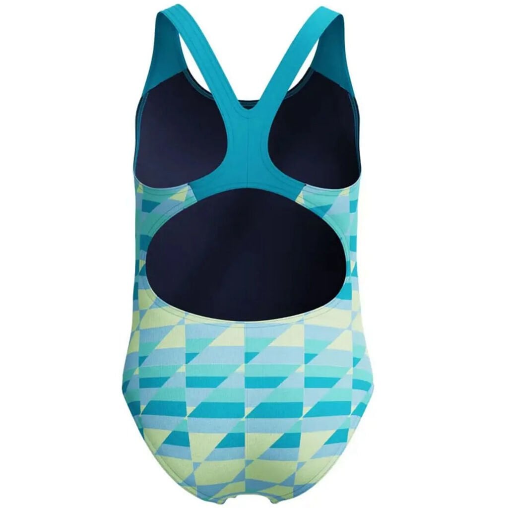 Speedo Allover Print Splashback Kız Çocuk Yüzücü Mayosu