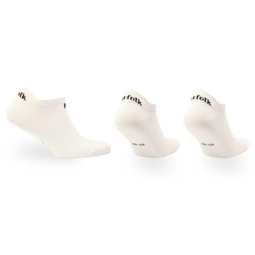 Norfolk Izzy-B Basic 3'lü Unisex Beyaz Çorap