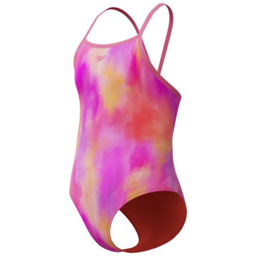 Speedo Print Thinstrap Kız Çocuk Yüzücü Mayosu