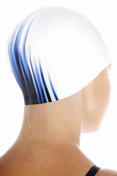Speedo Yarış Bonesi - Beyaz/Mavi