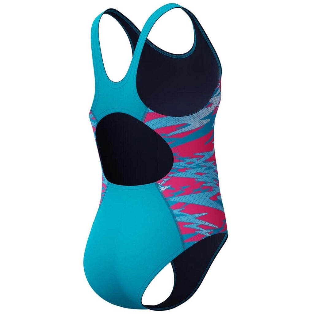 Speedo Hyperboom Splice Muscleback Kız Çocuk Yüzücü Mayosu