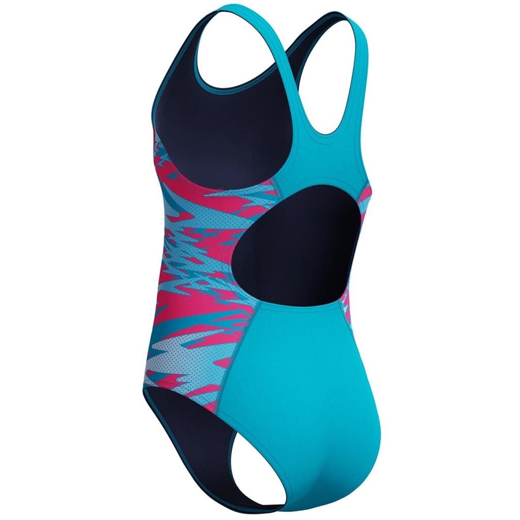 Speedo Hyperboom Splice Muscleback Kız Çocuk Yüzücü Mayosu