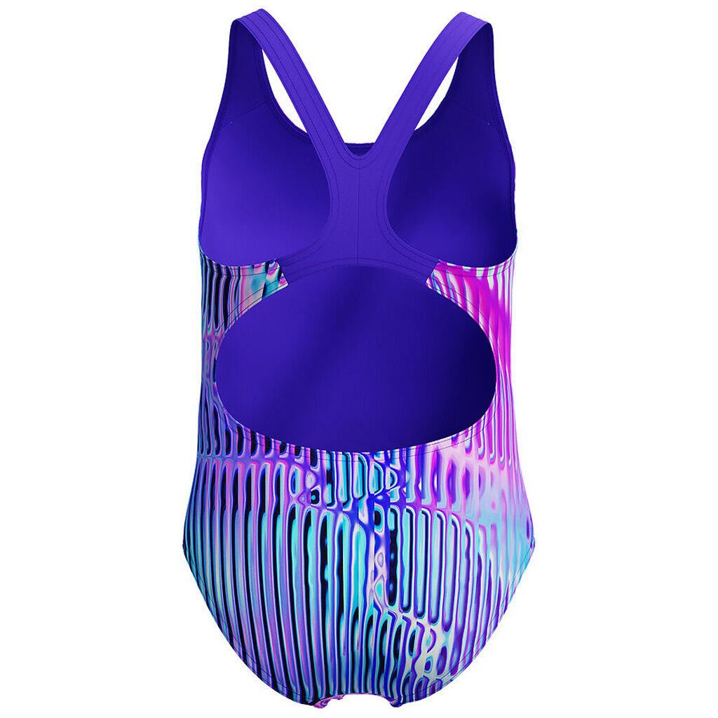 Speedo PT Allover Splashback Kız Çocuk Yüzücü Mayosu