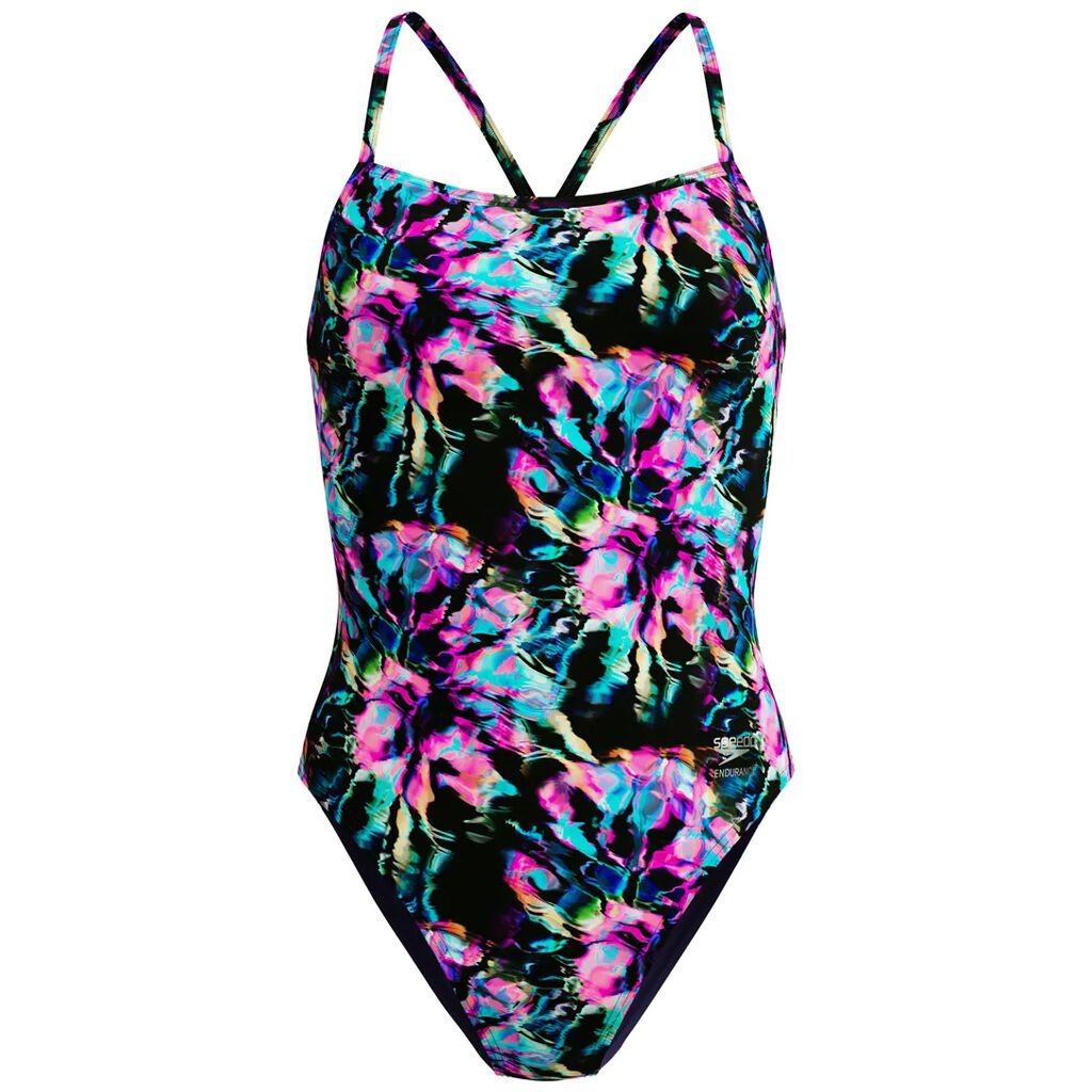Speedo Printed V-Back 2.0 Kadın Yüzücü Mayosu
