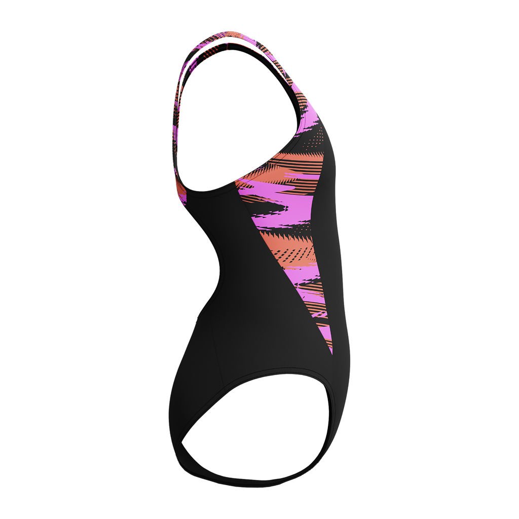 Speedo Hyperboom Splice Muscleback Kız Çocuk Yüzücü Mayosu