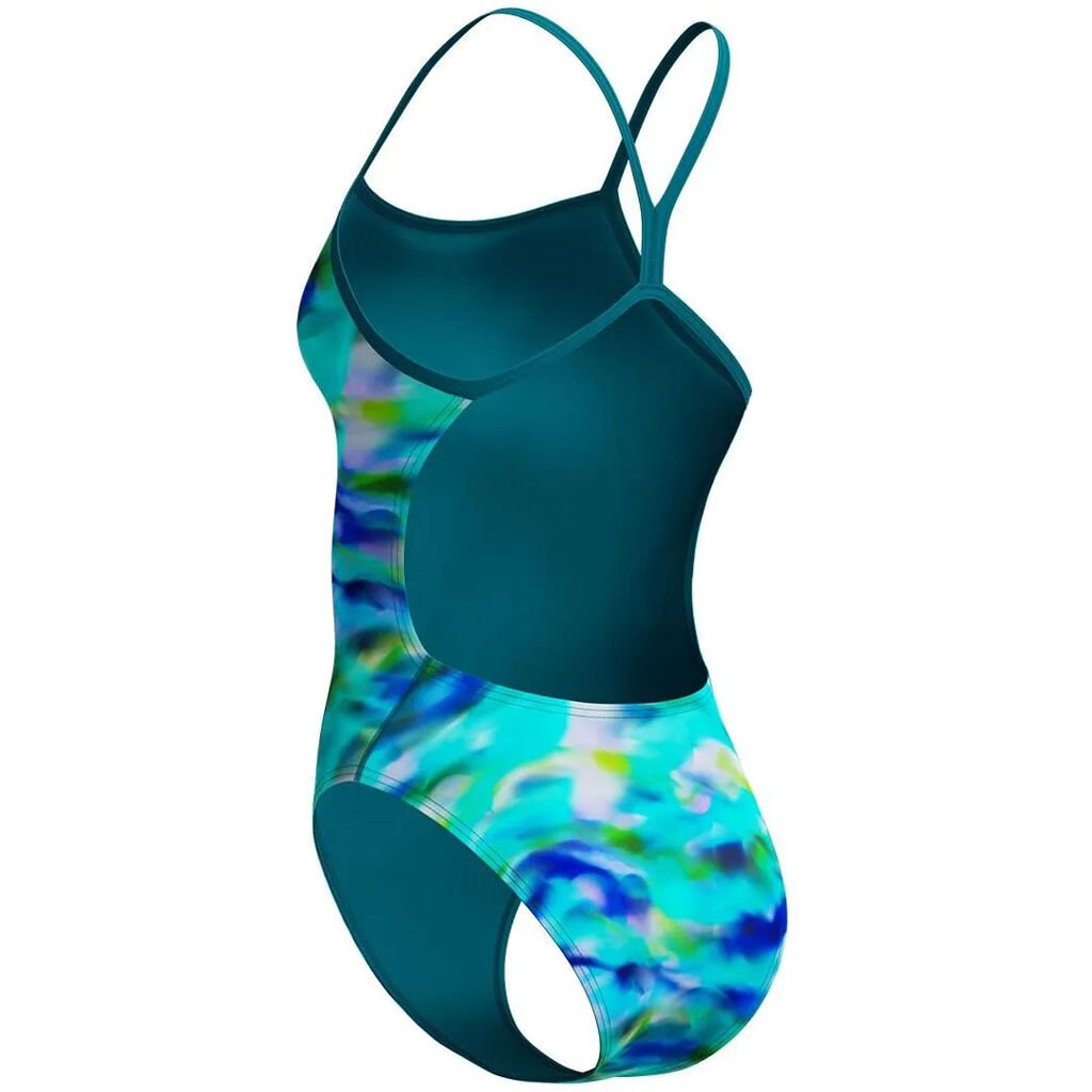 Speedo Printed V-Back 2.0 Kadın Yüzücü Mayosu