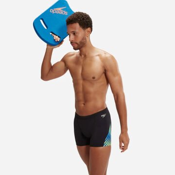 Speedo Allover Digi V-Cut Aquashort Erkek Yüzücü Mayosu