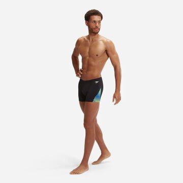 Speedo Allover Digi V-Cut Aquashort Erkek Yüzücü Mayosu