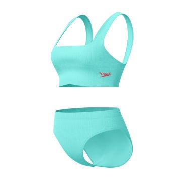 Speedo Textured Belted Deep U-Back Kadın Bikini Yüzücü Mayo