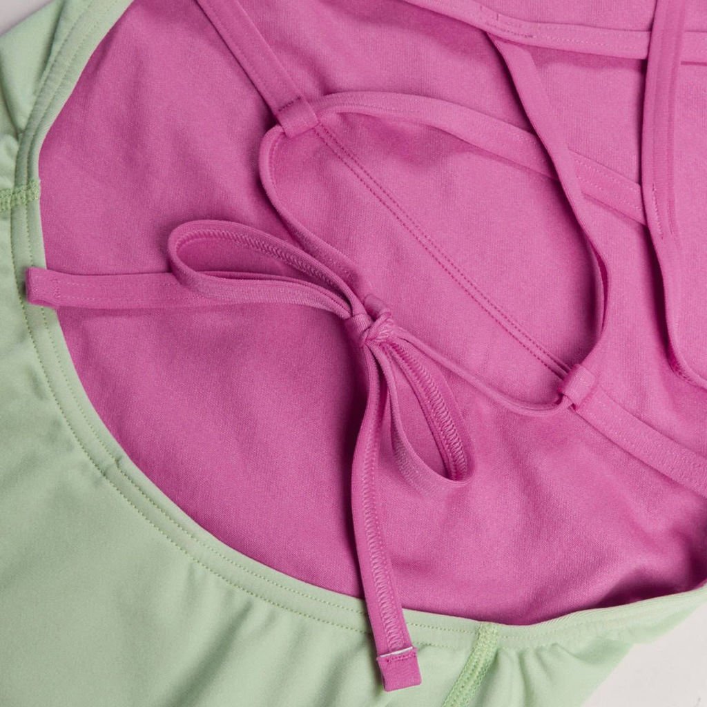 Speedo Solid Lattice Tie-Back Kadın Yüzücü Mayosu