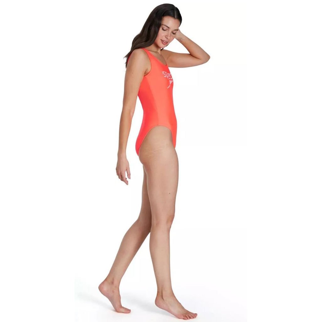 Speedo Logo Deep U-Back Kadın Yüzücü Mayosu