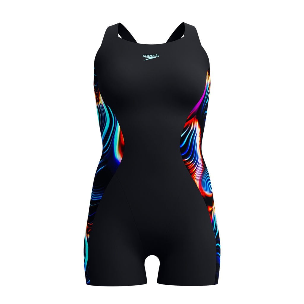Speedo Digital Print Legsuit Kadın Yüzücü Mayosu
