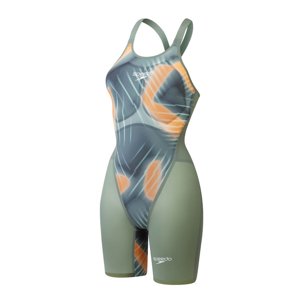 Speedo LZR Valor 2.0 Openback Kneeskin Kadın Yarış Mayosu