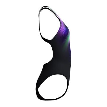 Speedo FL Placement Printed Powerback Kadın Yüzücü Mayosu