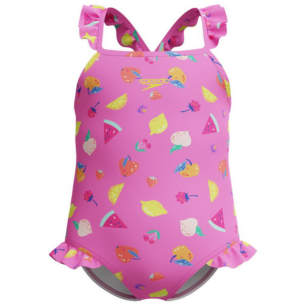 Speedo Frill Thinstrap Kız Çocuk Yüzücü Mayosu