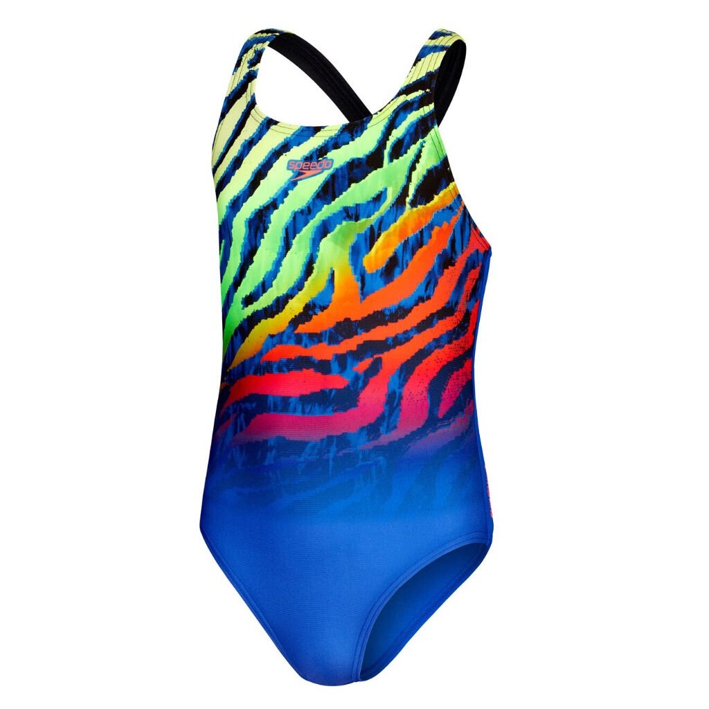 Speedo Digital Placement Medalist Kız Çocuk Yüzücü Mayosu